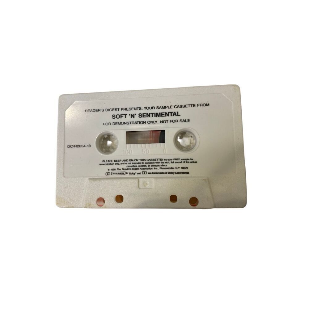 Soft N Sentimental Starlight Piano Readers Digest Sample Cassette 1990 Demo Tape